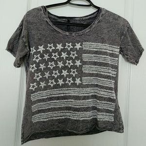 American flag crop top